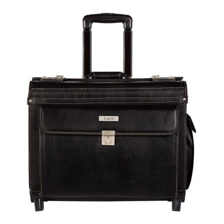 Bugatti Sedona Inc Bugatti BZCW0704 Synthetic Leather Business Case on Wheels, Black BZCW0704